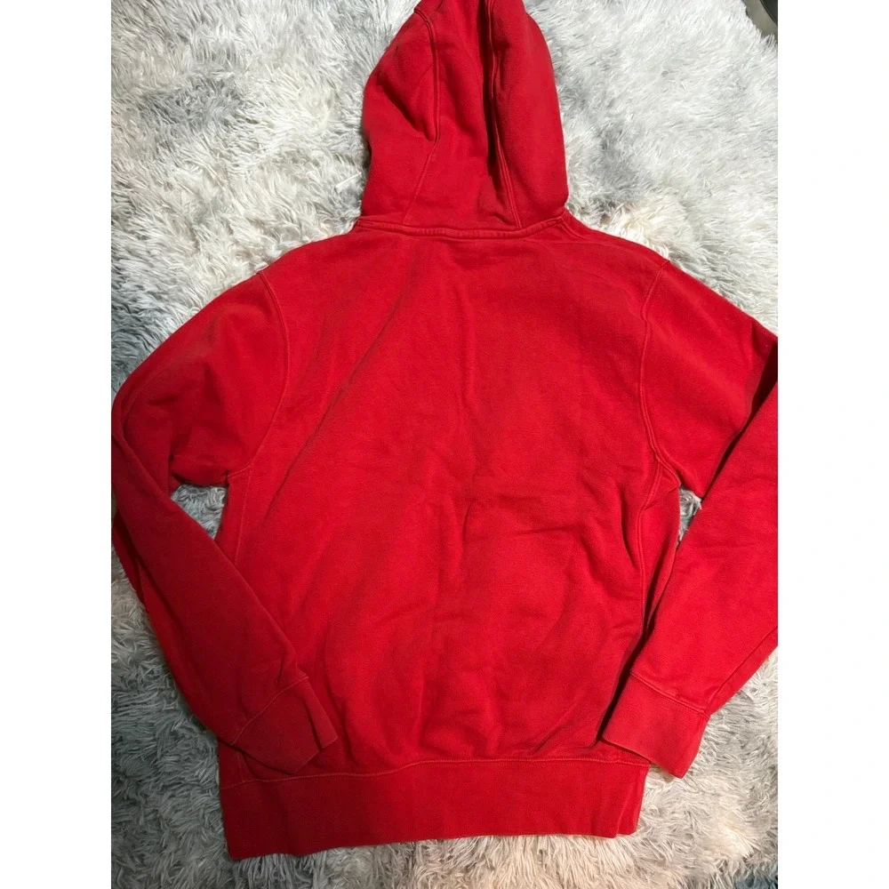 Nike Red Classic Logo Hoodie Sweatshirt Women's Size Small‎